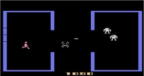 une photo d'Ã©cran de Berzerk sur Atari 2600